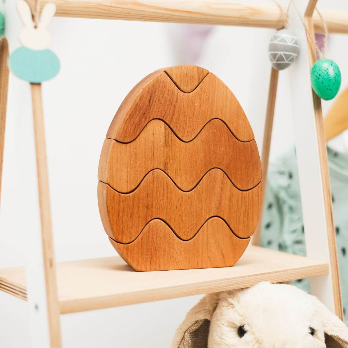 Wooden Bunny Stacker