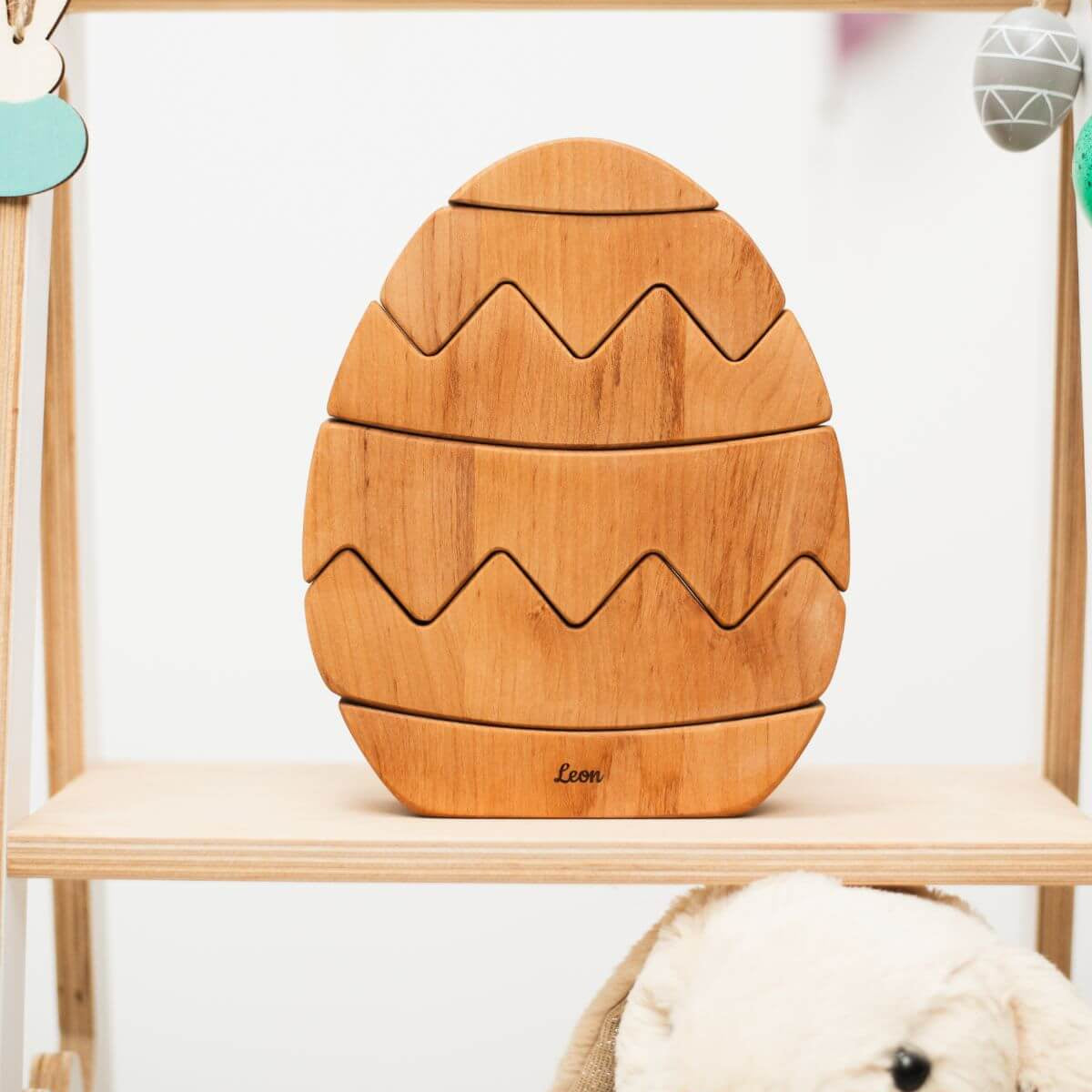 Wooden Bunny Stacker
