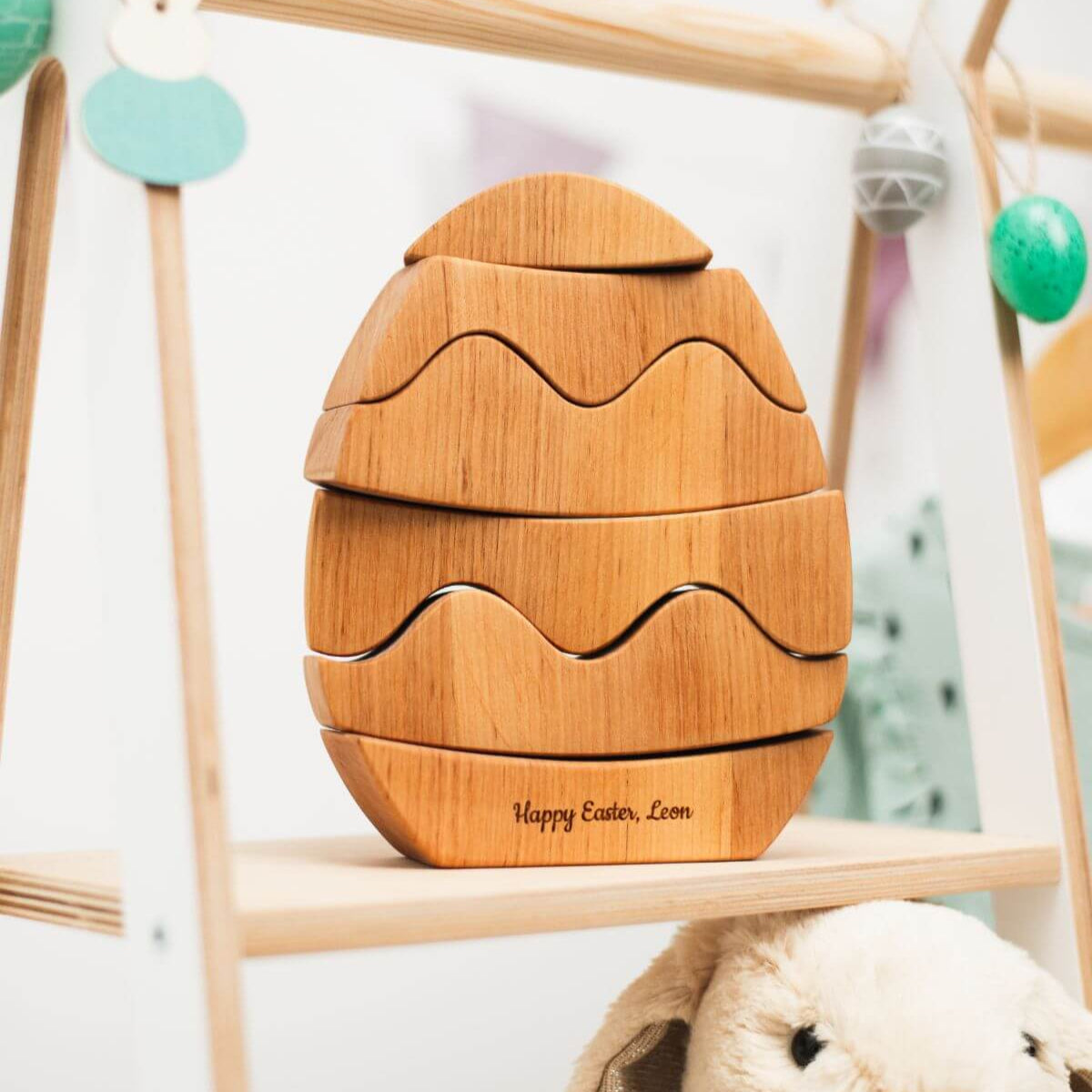 Wooden Bunny Stacker