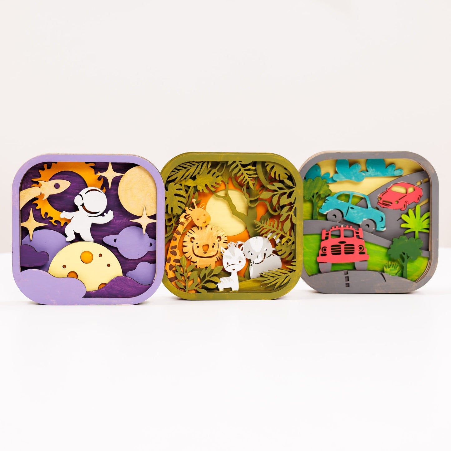 3D DIY Wood Painting Kit for Kids – Space