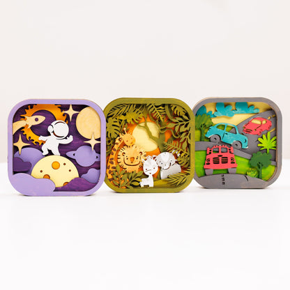 3D DIY Wood Painting Kit for Kids – Cars