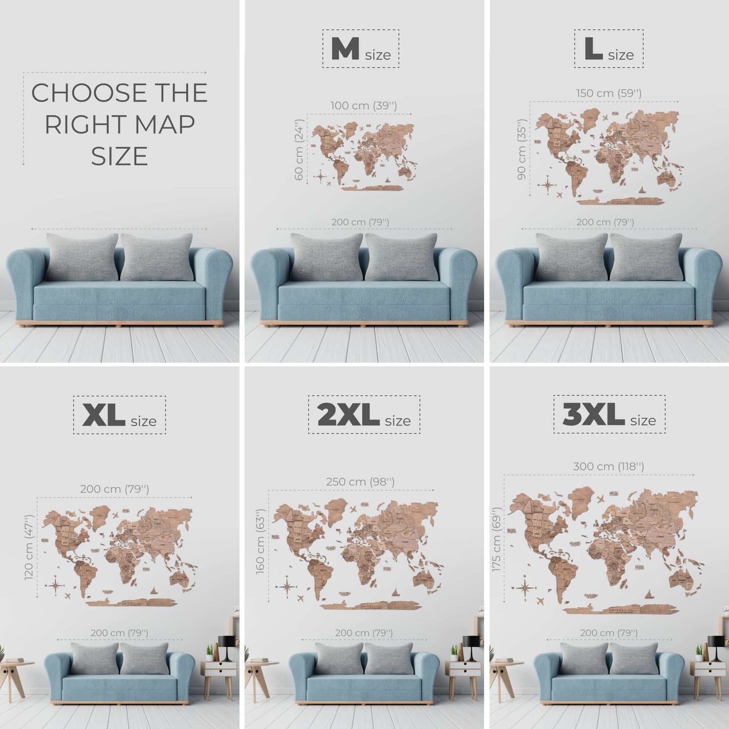 Bundle: Map, Flags Pins, Travel box