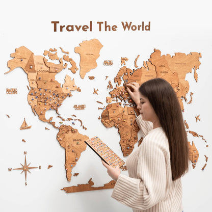 Wooden Map Quotes