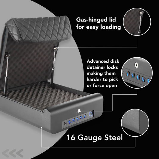 BoostedSafe Elite: Fingerprint, Key & Digital Combo
