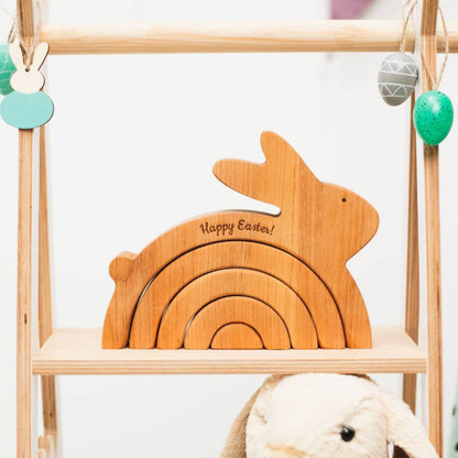 Wooden Bunny Stacker
