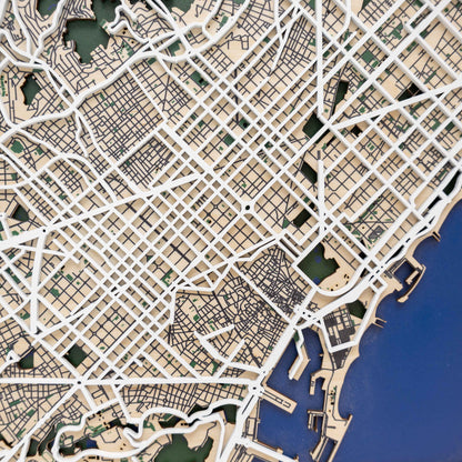 3D City Map Barcelona