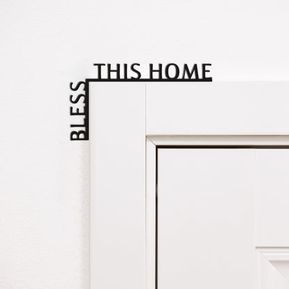 Wooden Corner Quote – Bless This Home