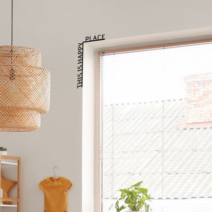 Wooden Corner Quote – This is Happy Place