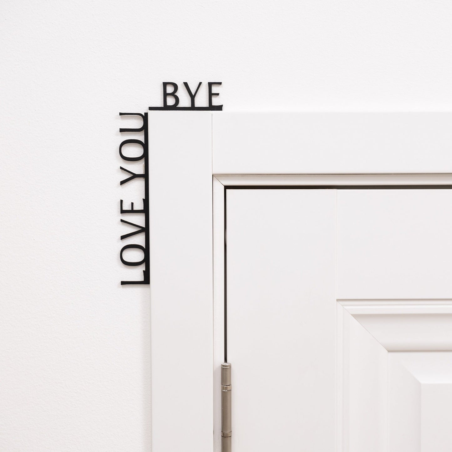 Wooden Corner Quote – Love You, Bye