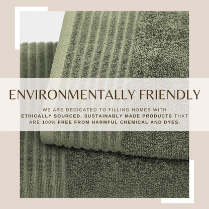 4 Pack Cotton Bath Towels - Kasper Collection