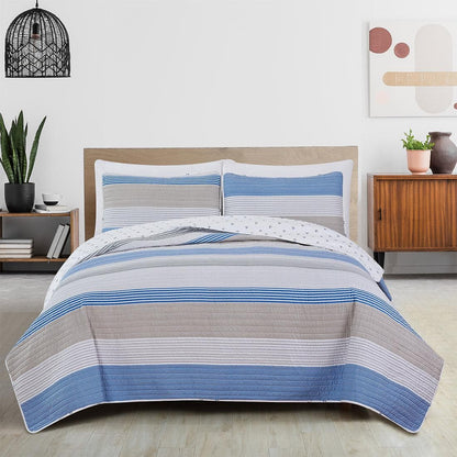 Striped Quilt Set - Bryce Collection