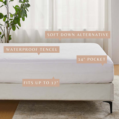 Waterproof Tencel Mattress Protector - Giavanna Collection