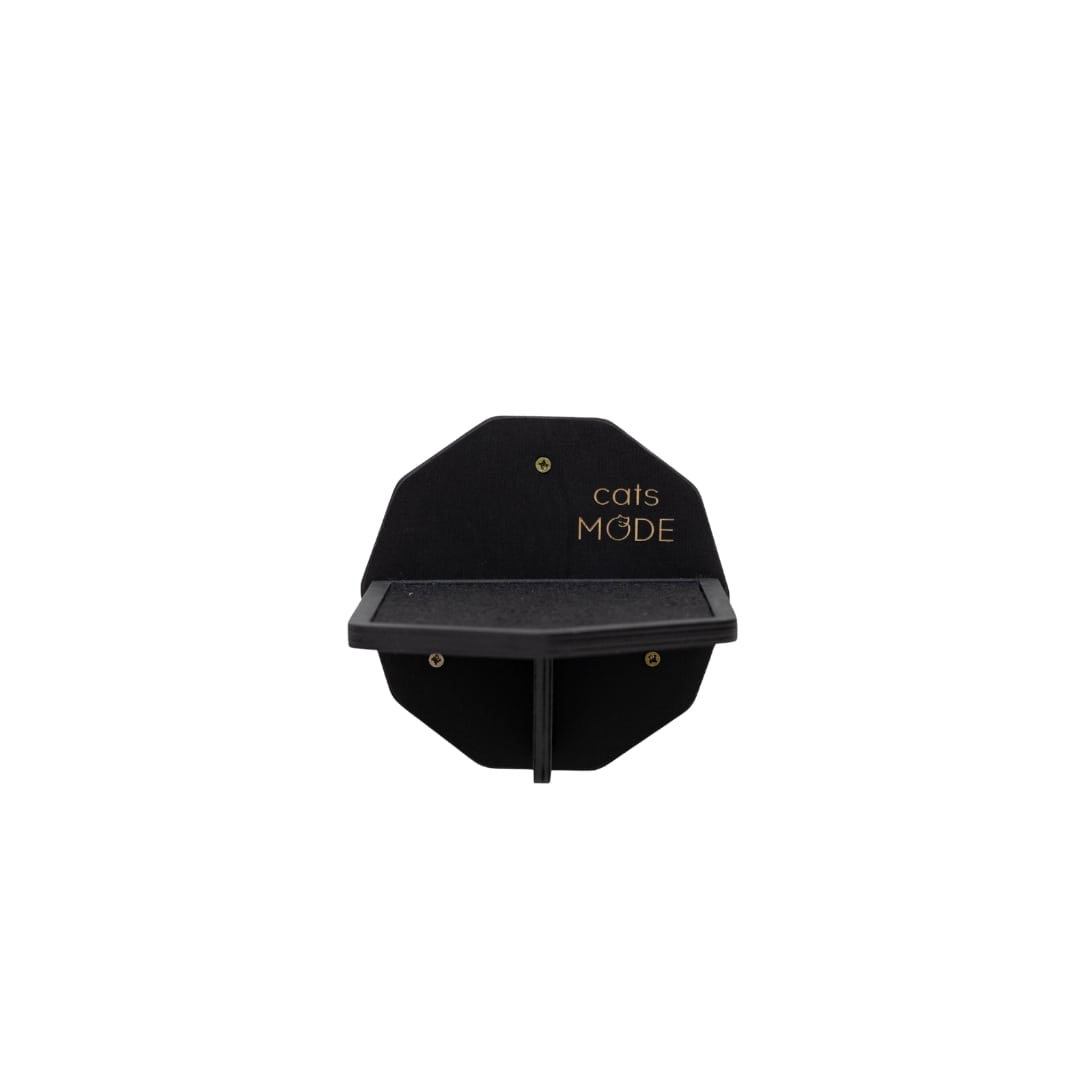 Wooden Hexagon Step - Black