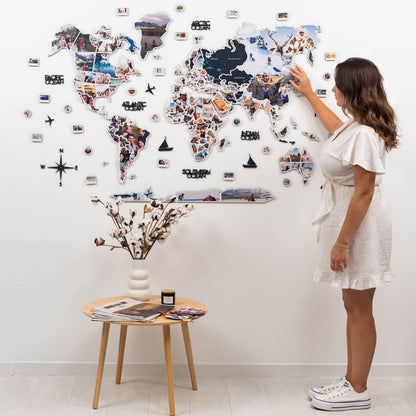 World Photo Map Midnight