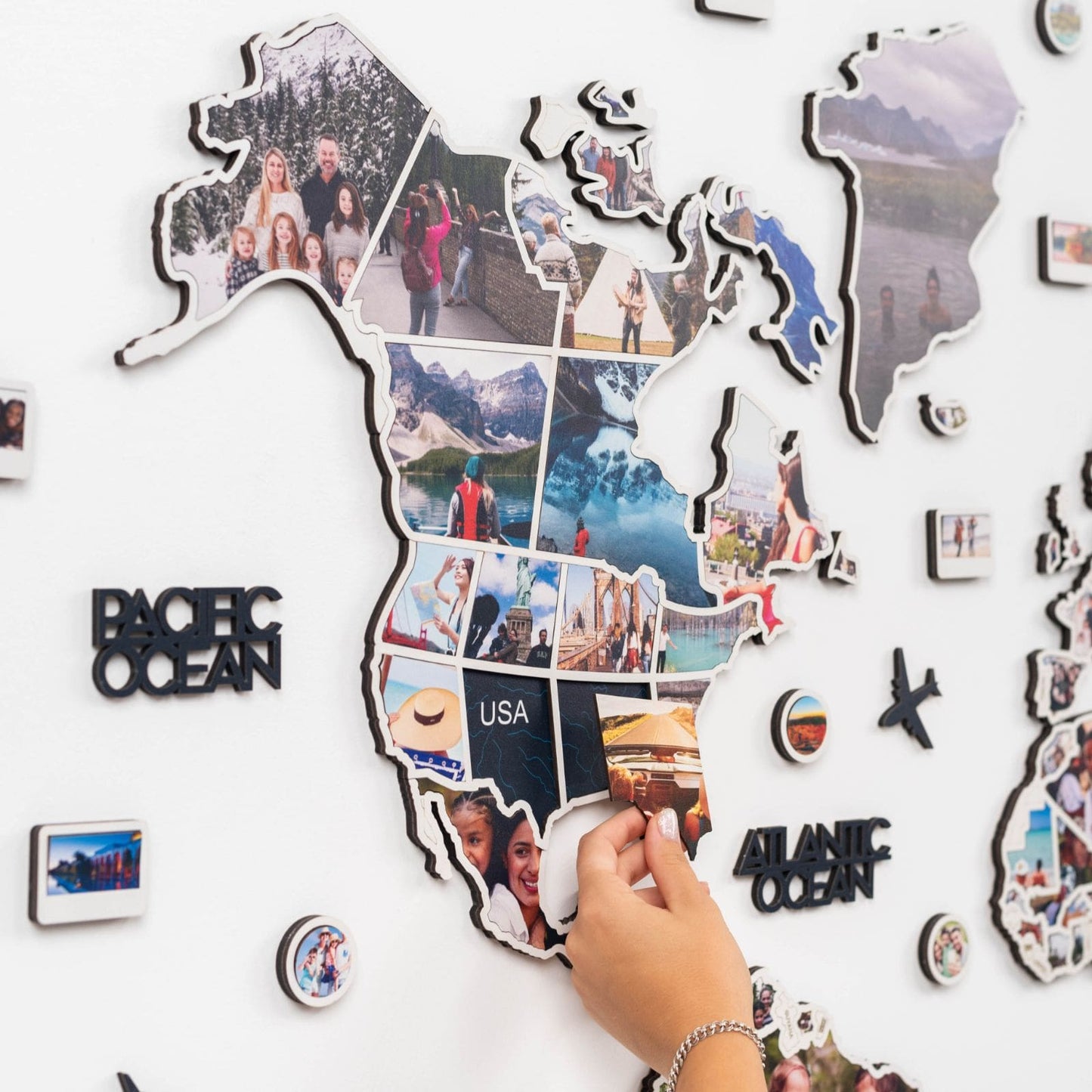 World Photo Map Midnight