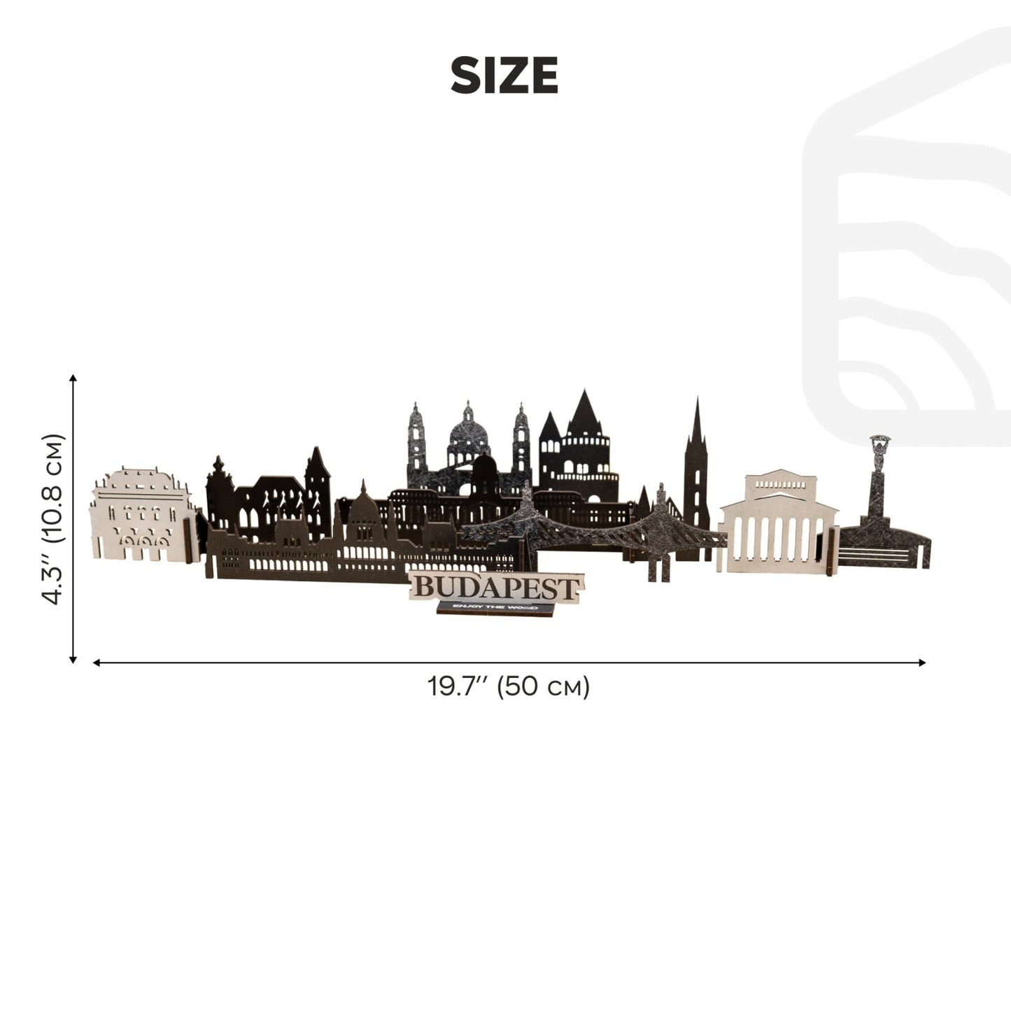 Wooden Travel Decor Memory City – Budapest
