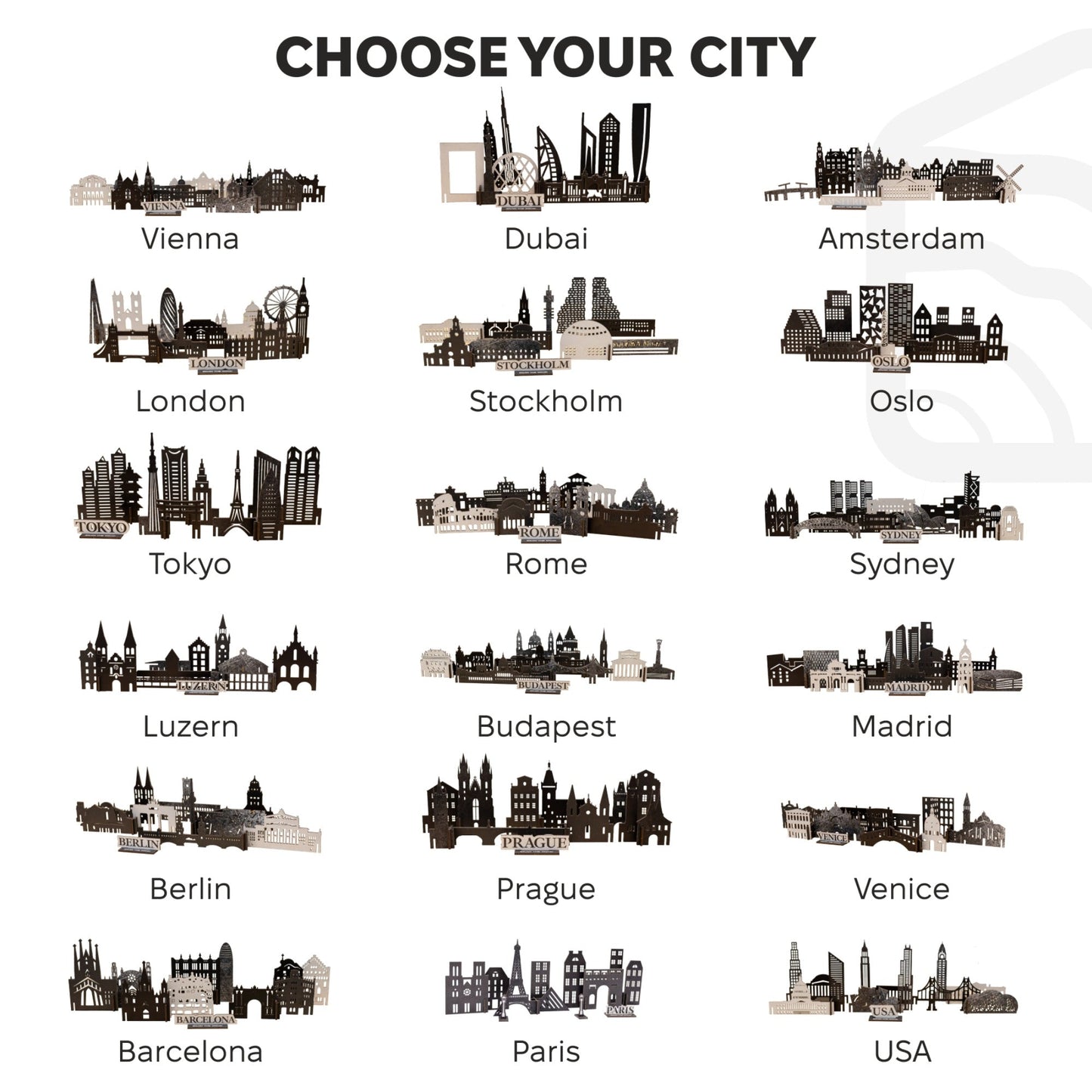 Wooden Travel Decor Memory City – Berlin