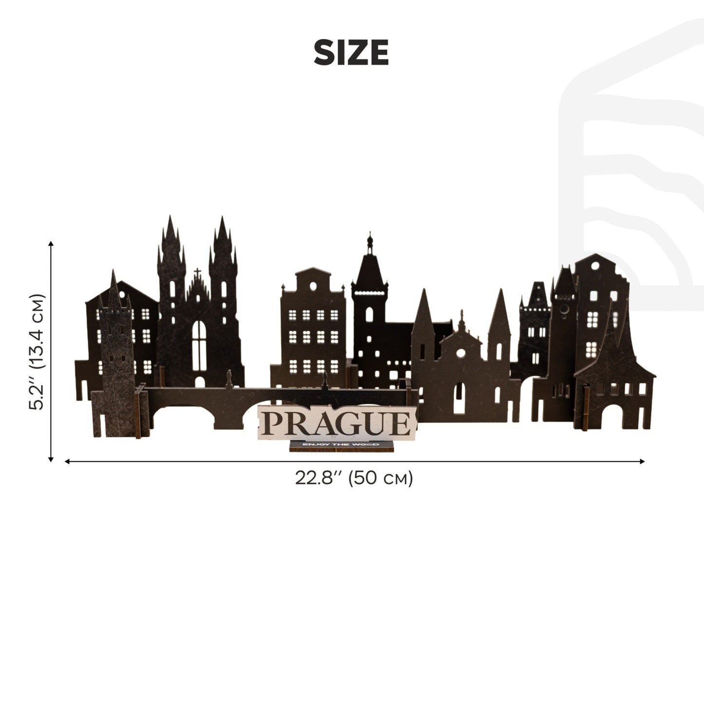 Wooden Travel Decor Memory City – Prague