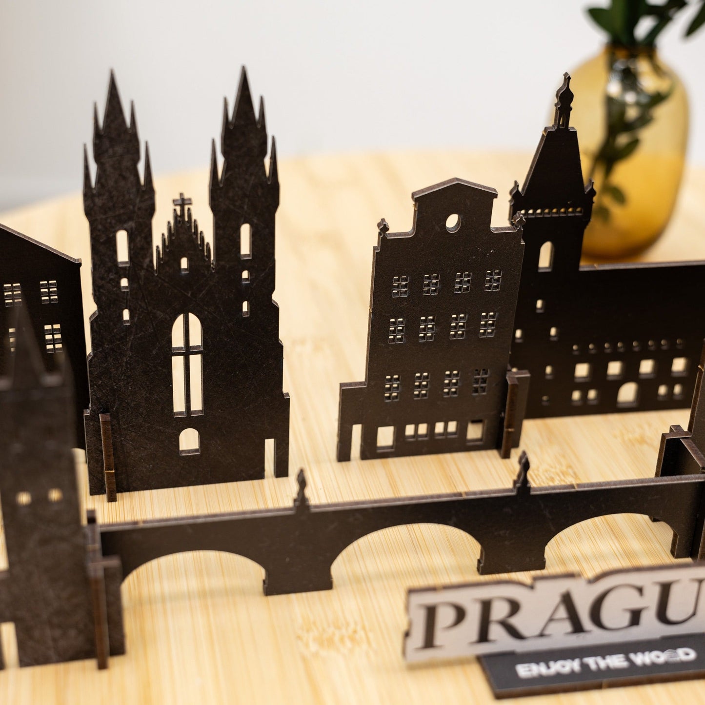 Wooden Travel Decor Memory City – Prague