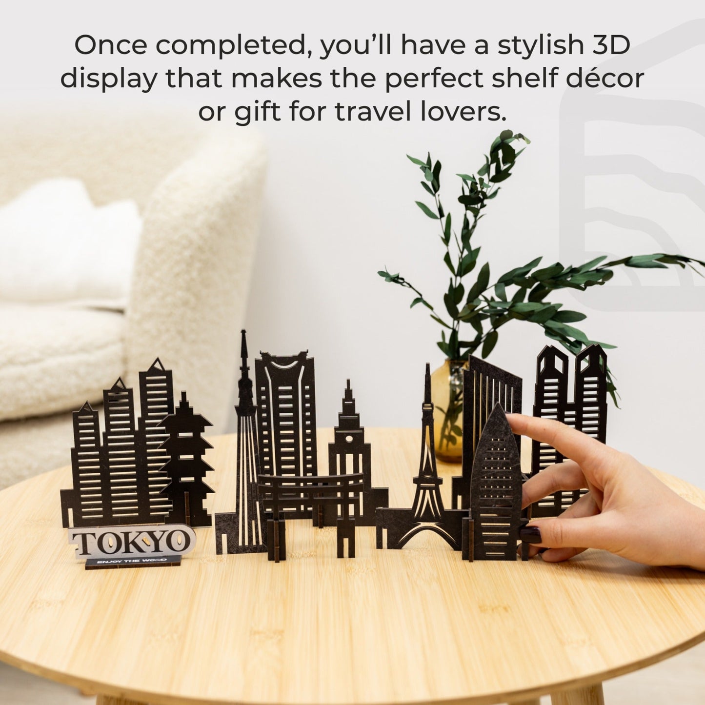 Wooden Travel Decor Memory City – Tokyo
