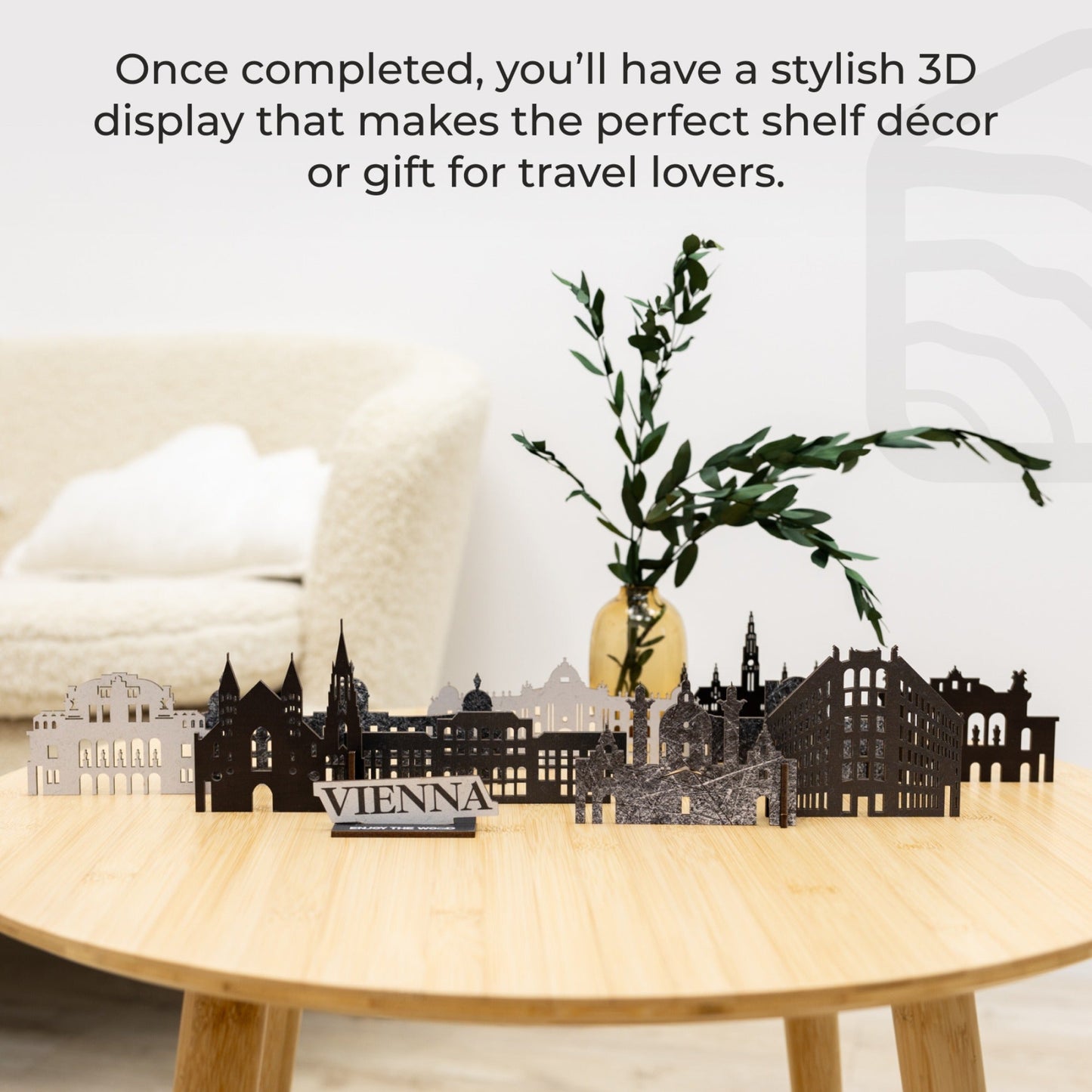Wooden Travel Decor Memory City – Vienna