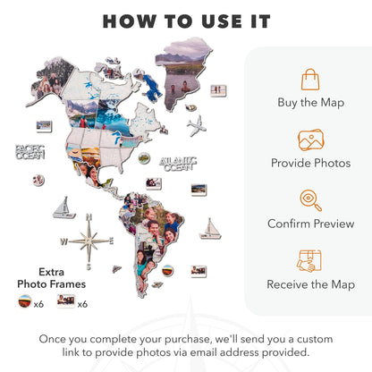 World Photo Map Midnight