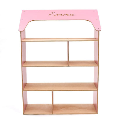 Pink Dollhouse Bookcase