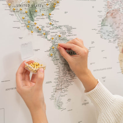 Canvas Push Pins - Gold