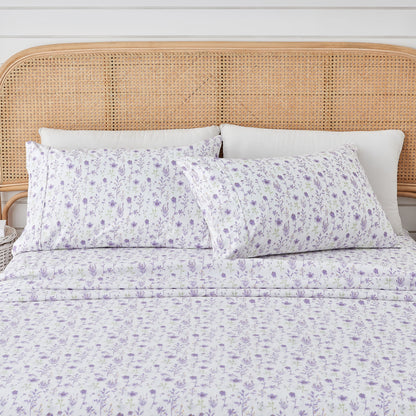 Watercolor Floral Sheet Set - Delia Collection