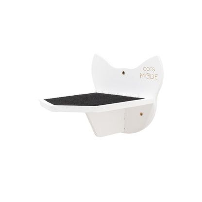 Wooden Cat Step - White