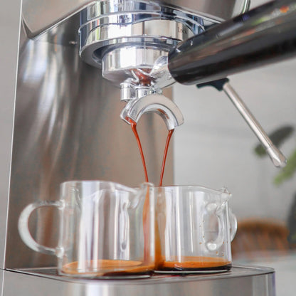 Wirsh 20 Bar Espresso Machine with Plastic Free Portafilter and Steamer, Pressure Gauge, Touch Screen, Full Stainless Steel (Home Barista Plus)